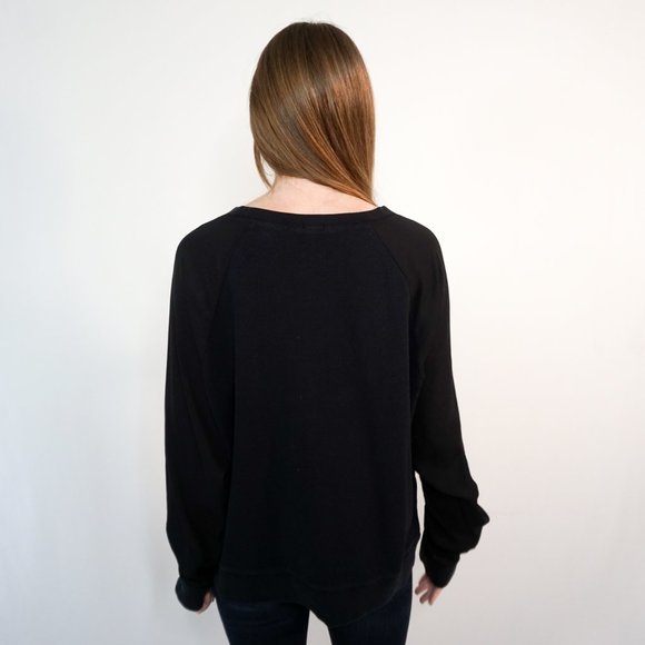 J. CREW Sheer Sleeve Pullover Sweatshirt - Picture 4 of 7
